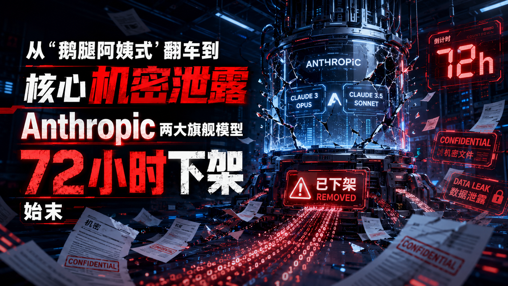 从“鹅腿阿姨式”翻车到核心机密泄露，Anthropic两大旗舰模型72小时下架始末